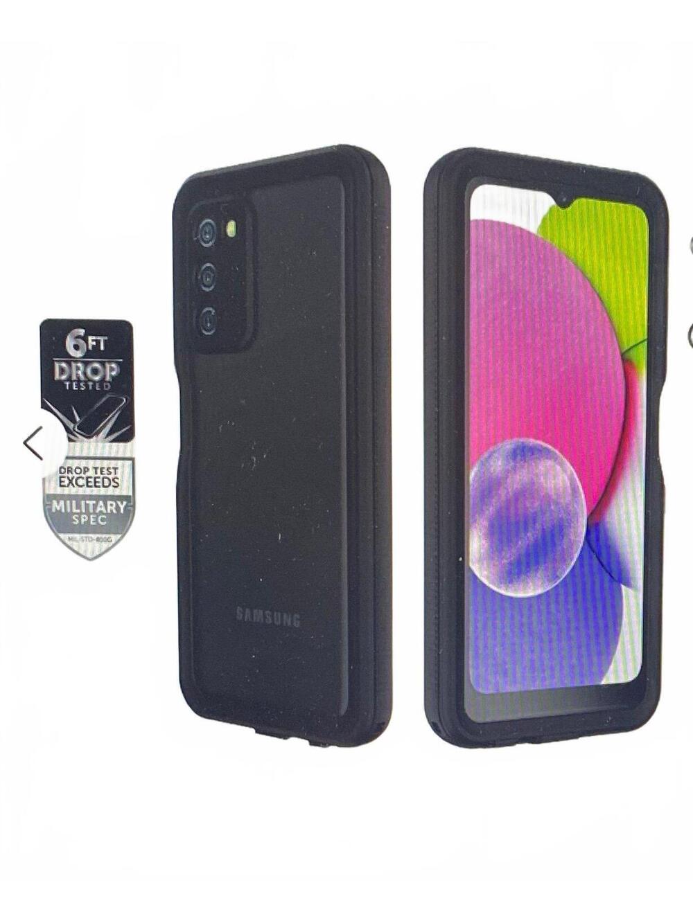 Body Glove Tidal Waterproof Case for Samsung Galaxy A03s Black/Clear